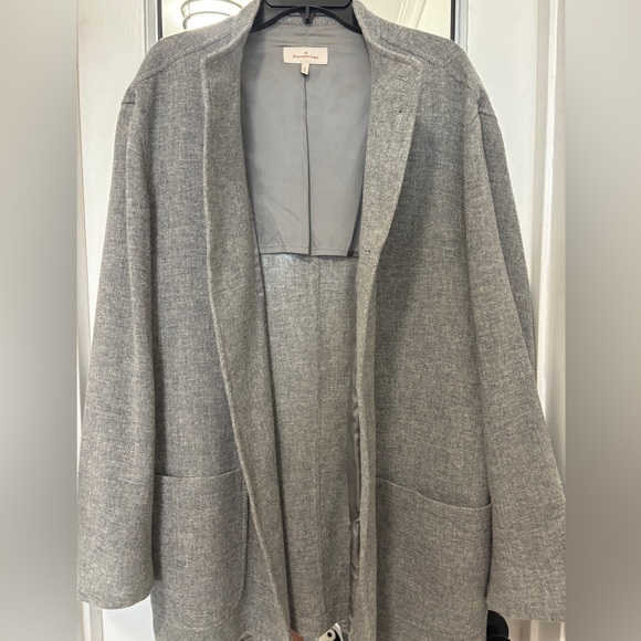 Zegna gray light jacket - Zegna oversized buttoned shirt - Picture 5 of 5